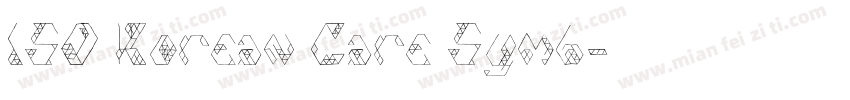 ISO Korean Care Symb字体转换